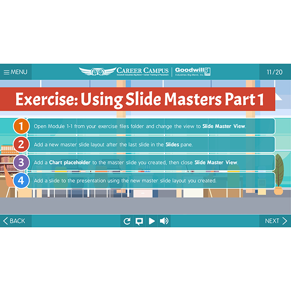 Microsoft PowerPoint 2013 - Module 2 - Lesson 1 - Exercise