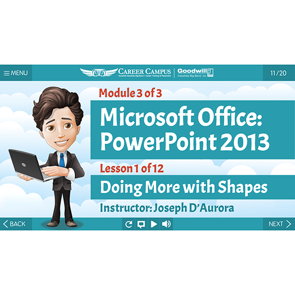 Microsoft PowerPoint 2013 - Module 3 - Lesson 1 - Title